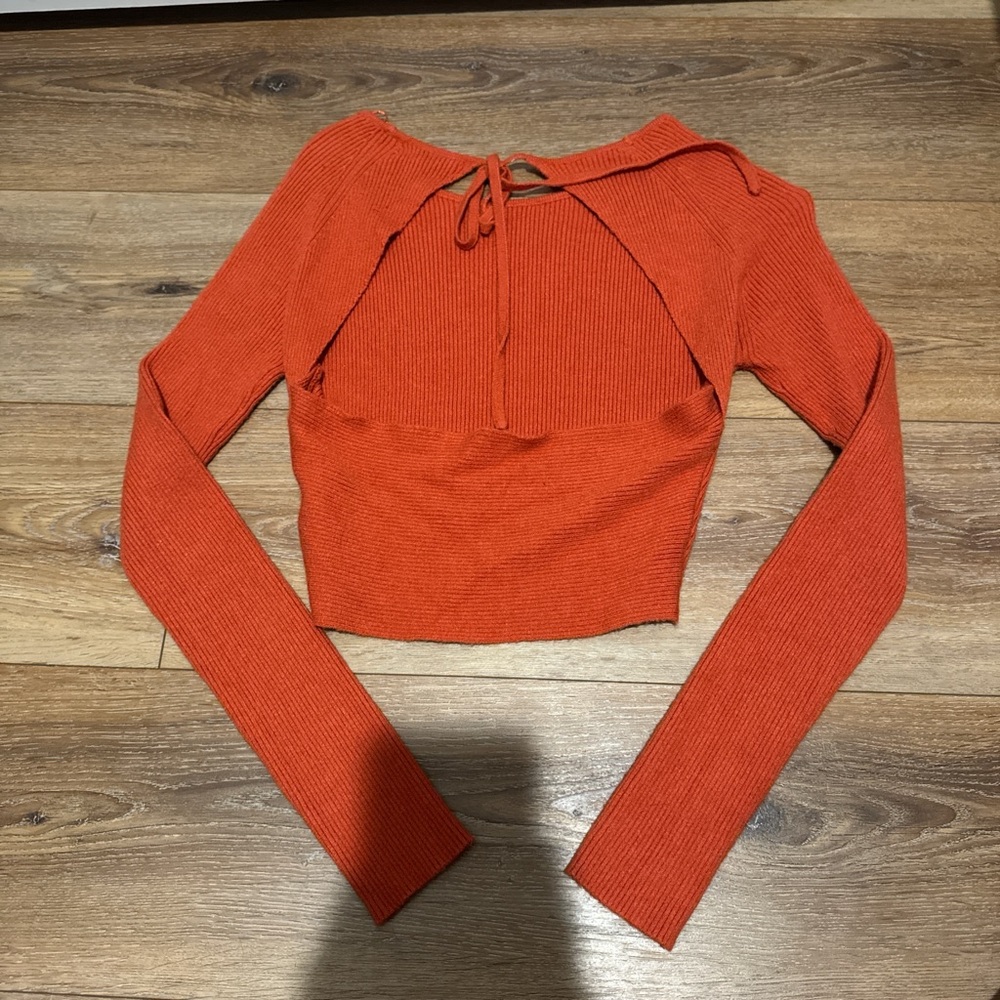 PacSun open back top orange